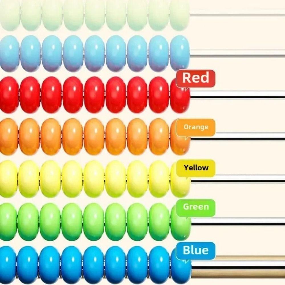 Calculating Beads Number Arithmetic Abacus Wooden Early Math Learning Toy  Preschool