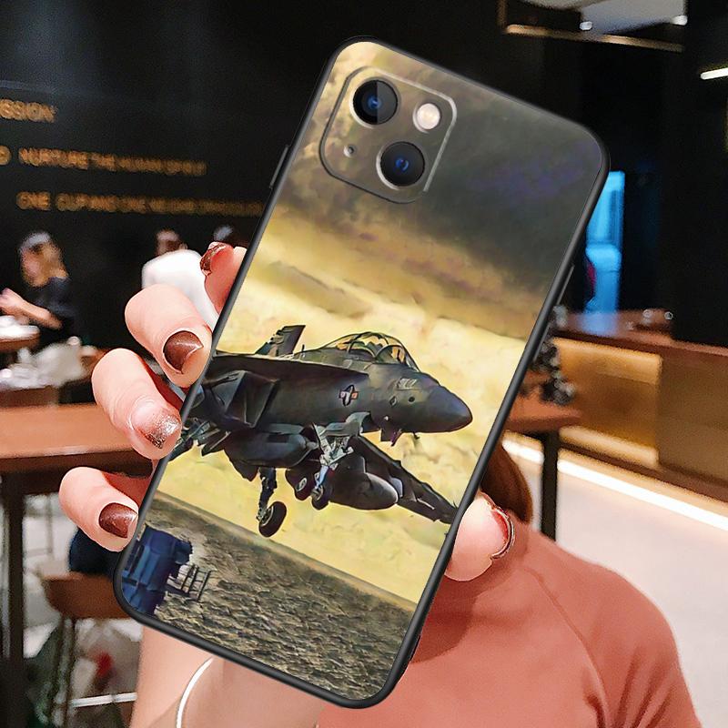 F14 Fighter Tomcat Phone Case For iPhone 16 Pro Max 15 13 12 11 14 Pro Max Plus 12 13 Mini XR 16e Funda Cover