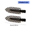 Fermaglio per Capelli Rotondo a Pois Classico Bianco/Nero per Donne Ragazze Fermaglio alla Moda Antiscivolo Decorazione per Capelli in Acrilico