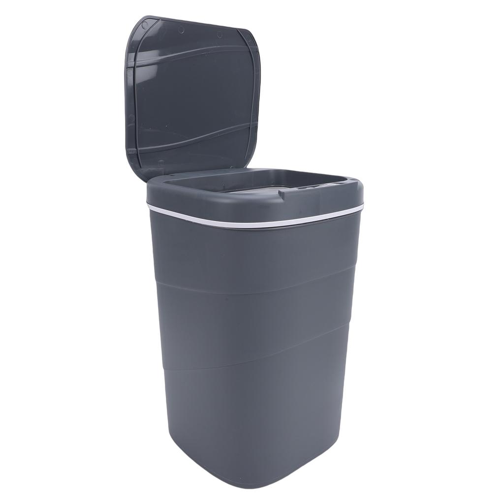 Motion Sensor Trash Can 18L Automatic Touchless Garbage Bin with Blue Luminous Press   for Bathroom Kitchen Living Room
