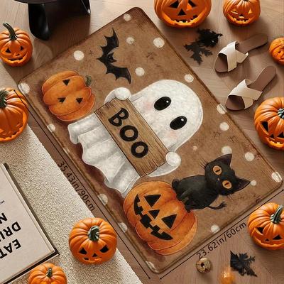 Halloween Pumpkin Ghost Carpet Kitchen Rug Bathroom Carpet For Live Room Sofa Carpet Doormat Rmat Bedside Rugs Home Decor