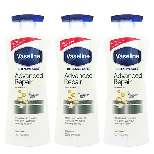 

Лосьон для тела Vaseline Advanced Repair, набор из 3 флаконов, 600 мл (1800ml) Интенсивная терапия (Лосьон, удерживающий влагу) Вазелин