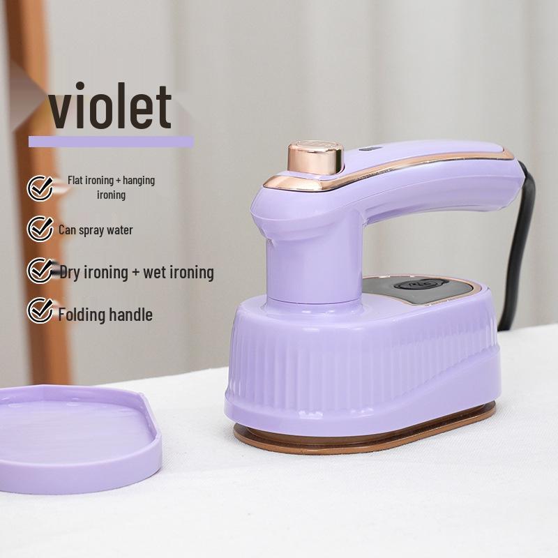Foldable 2-in-1 Handheld Garment Steamer & Electric Iron for Dry/Wet Use