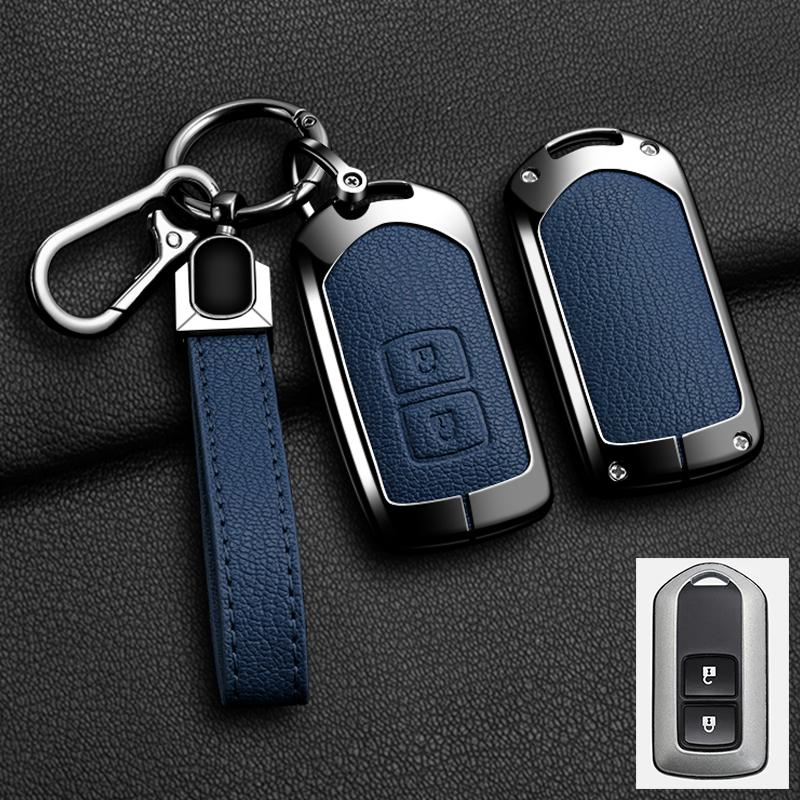 Car Key Case Cover Shell For Toyota Land Cruiser Prado 150 Sienta Porte Raum Alphard Isis Noah Zinc Alloy Leather Protec Keychai