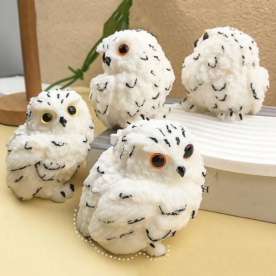 Realistic Owl Squeeze Toy Soft TPR Fidget for Stress Relief Cute Decompression Gadget for Kids Adults Portable Novelty Gift for Anxiety
