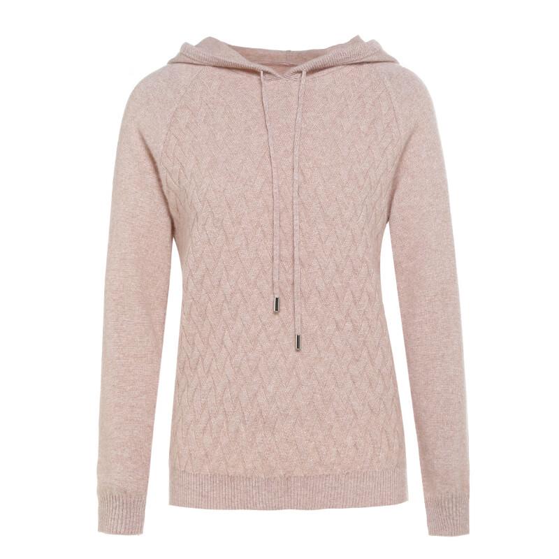 G·TENNA MHSH-315 Women's Hooded Cashmere Blend Pullover
