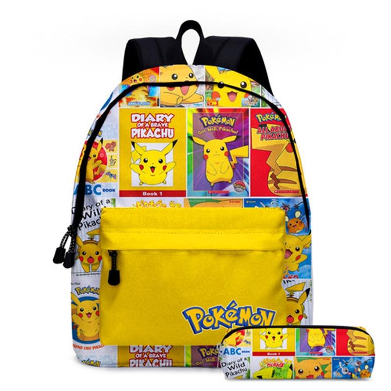 Buy Pokemon School Bags Backpacks Pikachu Anime Figures Kids Bags Big
