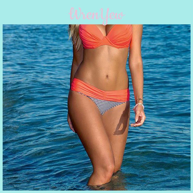 Premium Quality Women Sexy Swimsuit Beach Bikini Bathing Suit Padded Patchwork Set
