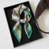 Spring and Summer New Thin Satin Silk Scarf Women's 71cm Small Square Scarf Printing Temperament Versatile Fashion Wholesale