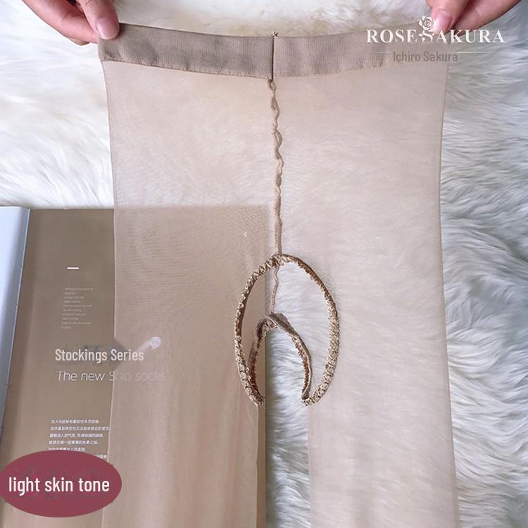 

0D Колготки с открытой промежностью: Ультратонкие, прозрачные, сексуальные чулки для красивых ног One Size