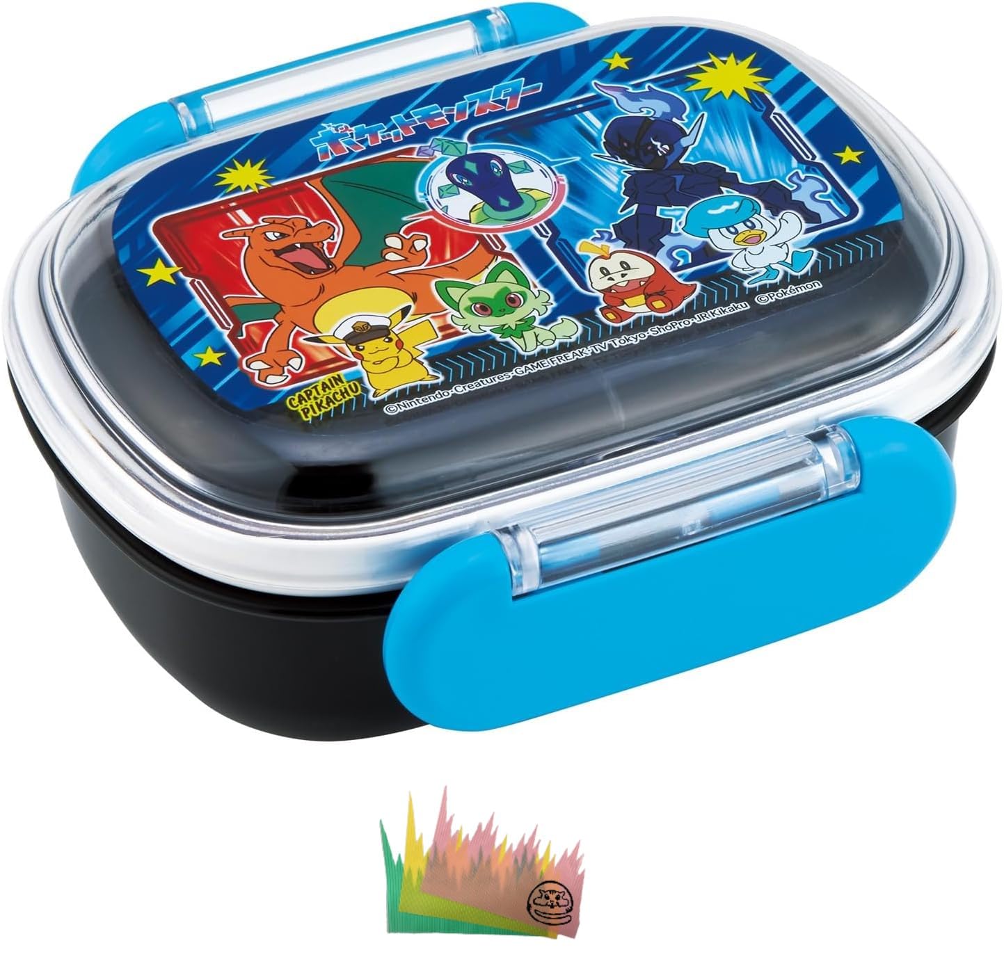 

Bento Single Soft Made in Set Pokémon Box, Tier, Lid, Japan, 270ml, Pokémon, 24-Piece (Lunch Box, Balan) синий