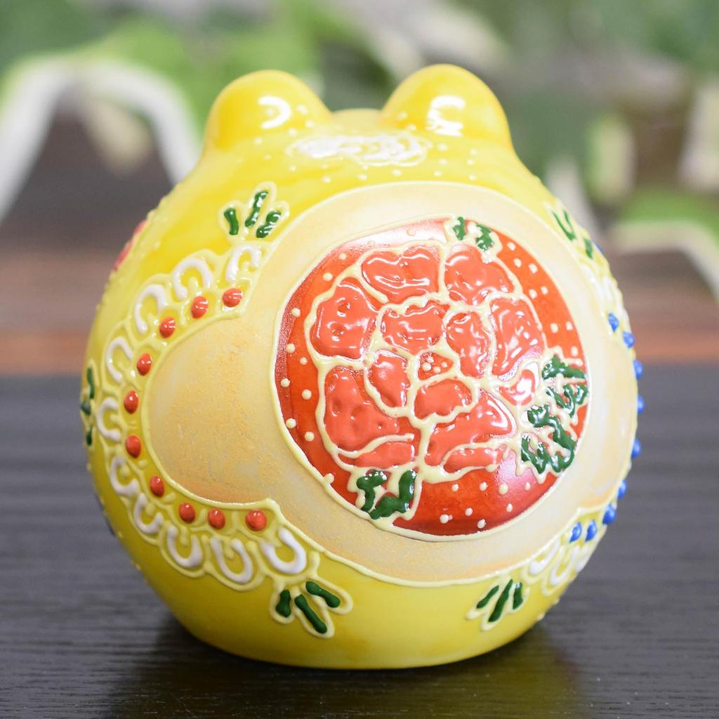 Waza no Kura Lucky Charm Frog Kutani Lucky Frog with Mount Fuji Auspicious Feng Shui Made in Birthday 60th 70th 77th 80th 88th Birthday Gift Figurine,