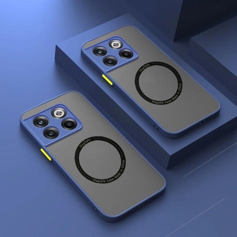 For Magsafe Luxury Silicone Phone Case for Oneplus 12 11 9 R RT 8 7 10 10T Pro Magnetic Wireless Charging Cover