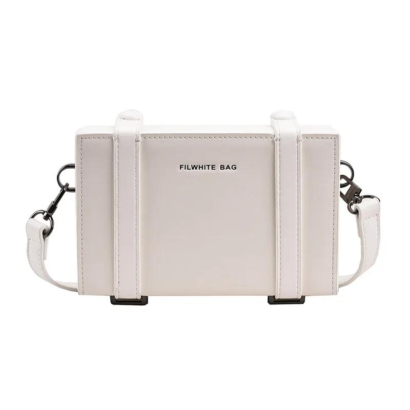 Einfache Herren Kleine Umhängetasche Unisex Phe Bags Streetwear Persönlichkeit Kofferform Crossbody-Taschen bolso