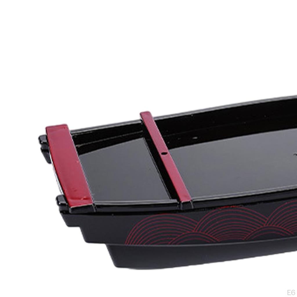 Appetizer Dish with Boat Shape for Sushi and Snacks