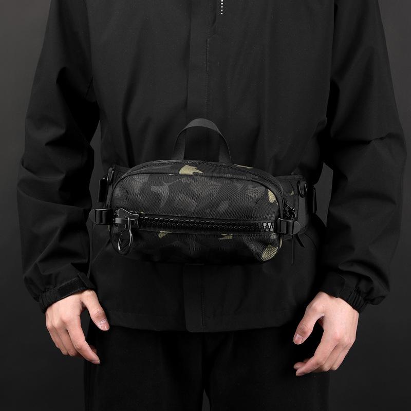 Outdoor Multi-Purpose Men's Waist Bag Korean Fashion Casual Chest Pack Crossbody Shoulder Bag for Travel Hiking Daily