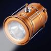 Solar Camping Lantern Collapsible LED Solar USB Rechargeable Lantern Flashlight Emergency Hanging Lights for Outdoor Camping