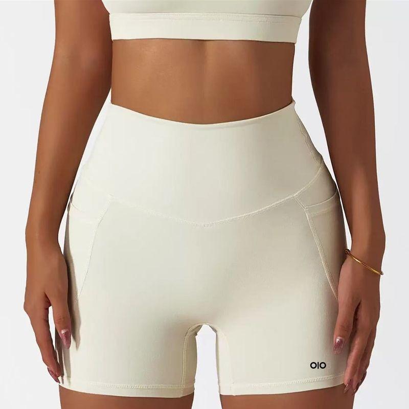 Oiob Three Points Yoga Pants Women's Fitness Shorts Hip Lifting High Strength Training Exercise Running Cycling Pants with Pockets
