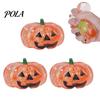 Glitter Pumpkin Toy 1/2/3Pcs Halloween Head Stress Ball, Anxiety Relief Spooky Healing Ball Toy, Stretchy Orange Sensory Pocket Reliever
