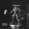 Solid Metal Blood Ocean Shark Warrior Miniature Wargame Figure Unpainted Collectible Gift For Men Car Interior Decoration