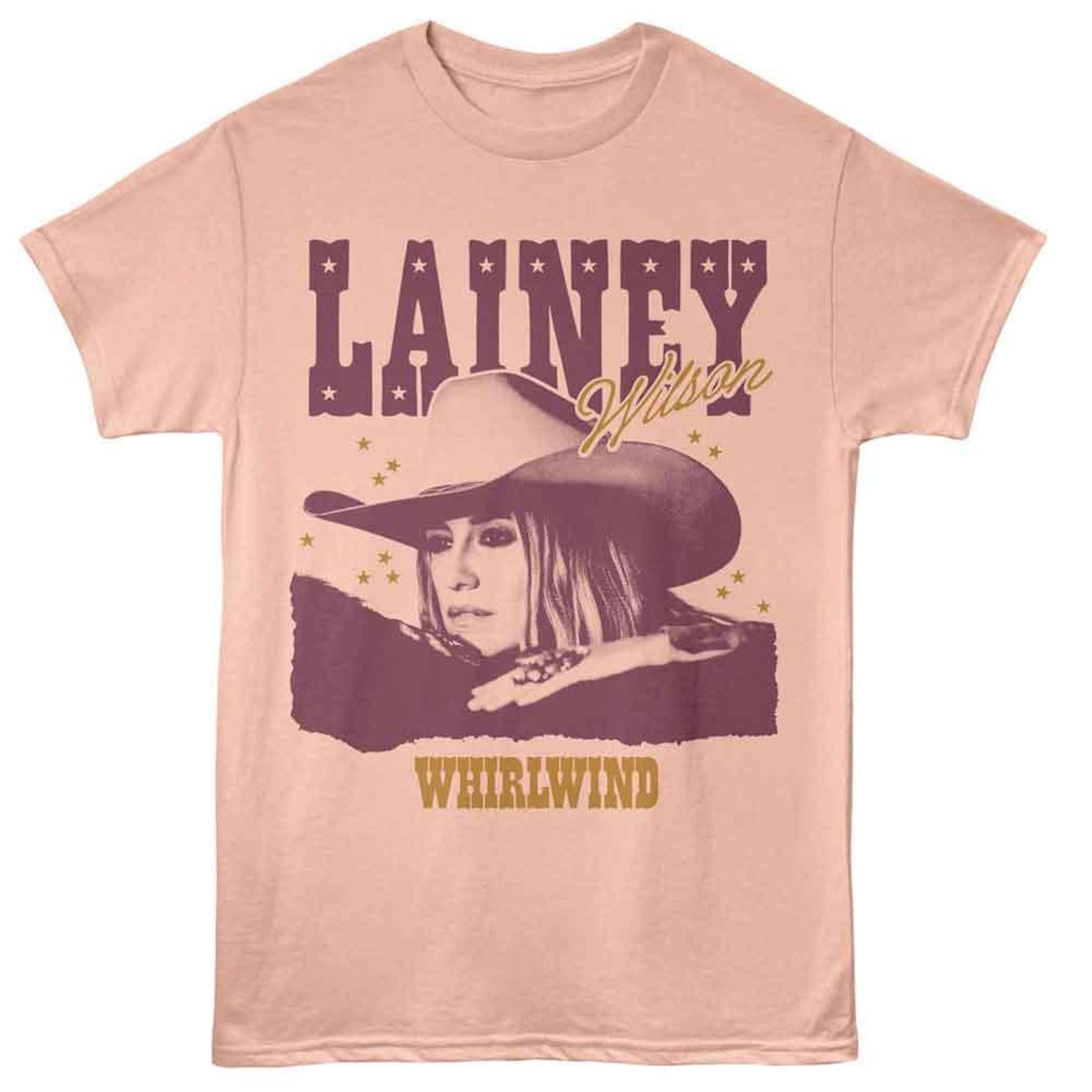 Lainey Wilson Whirlwind Stars Peach T-Shirt XL