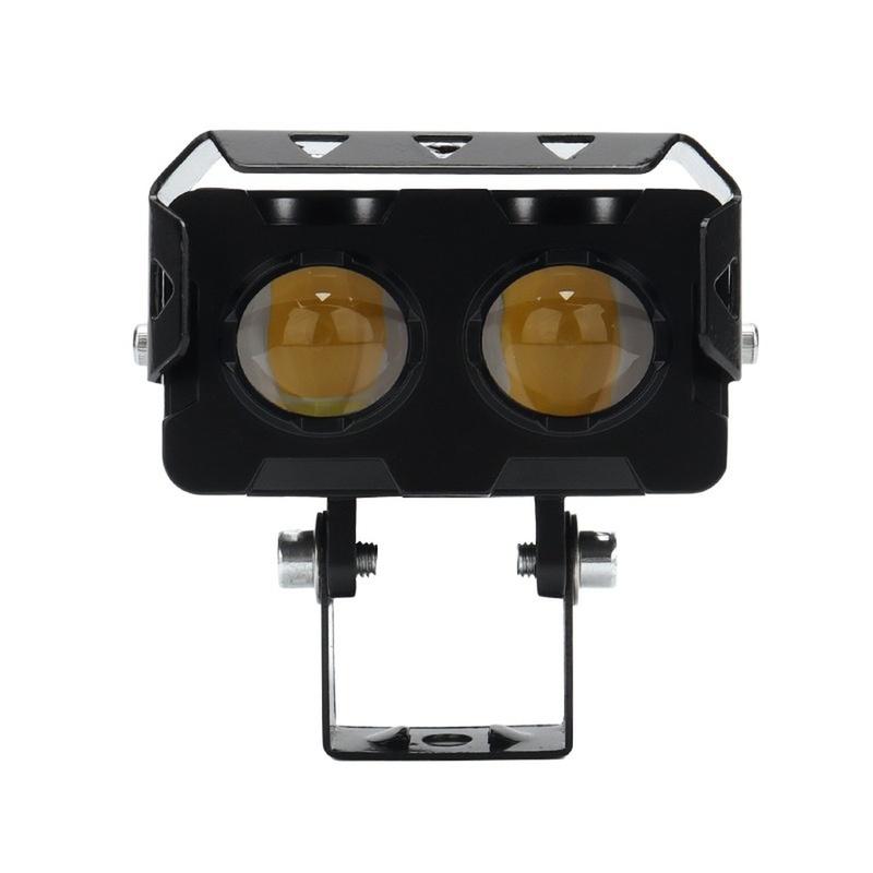 18W LED Dual Color Headlight for Car Motorcycle Offroad Vehicle with IP67 Waterproof and Heat Dissipation Shell