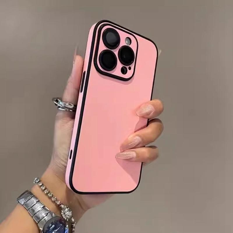 Luxury Matte Cortex Phone Case For For Iphone 11 12 13 14 15 16 Pro Max Plus Shockproof Lens Protection Bumper Back Cases Cover