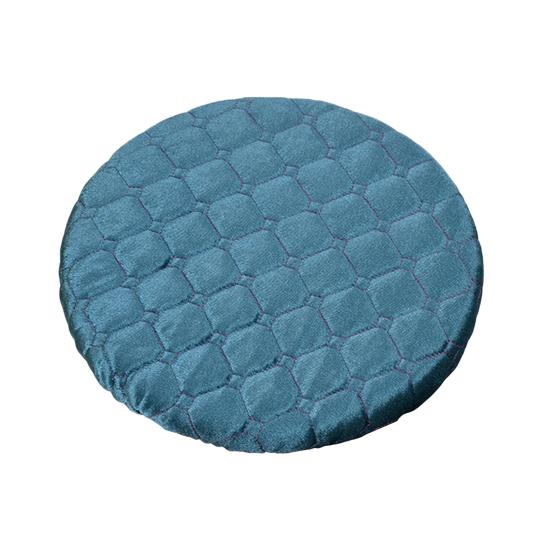 Round Stool Cover Fitted Bar Stool Cover Quilted Soft Cushion Non-Slip Washable Slipcover Fit for Diameter 11-12 Inch Bar Stool