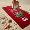Ultra-Soft Beach Towel with England Rugby Theme,Ideal for Pool - Camping, Diving - Perfect Travel Essential, Vibrant Beach Towel.