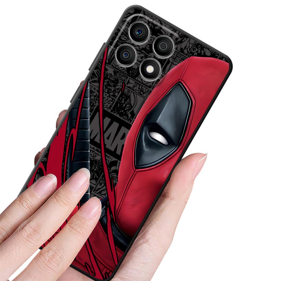 Case for Honor 200 400 Lite X8 X6 X7 90 70 8X X5b X9a Magic5Lite Funda Phone Cover Marvel Spider Man Half Face Cool