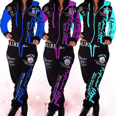 2019 Women Leisure Tracksuit Zipper Printed Hoodies + 2019 Women Leisure Tracksuit Zipper Printed Hoodies +