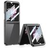 For Samsung Galaxy Z Flip 6 Flip 5 Slim Clear Case with Screen Protector Cover