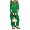 Girls' Fashion Print Hoodie and Sweatpants Set 2 Piece Casual Outfit for Everyday Wear