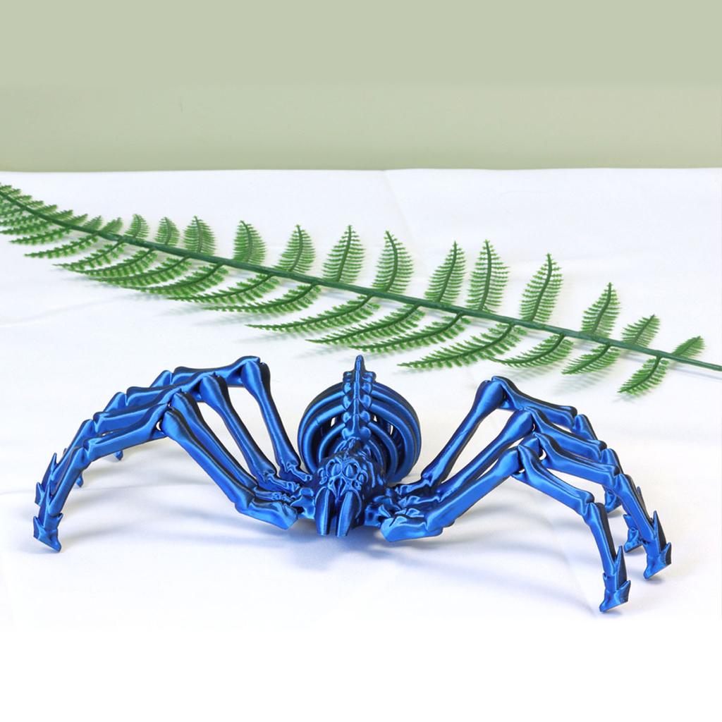 Halloween Horror Crawling Spider Toy Statue 3D Printing Toys Simulation Insect Spider Toy Model Scene Decoration Children Gifts