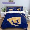 Pumas Football Team  Pattern Bedding Quilt Set  Home Decoration  Gift (1 * duvet cover + 2 * pillowcase  without core)
