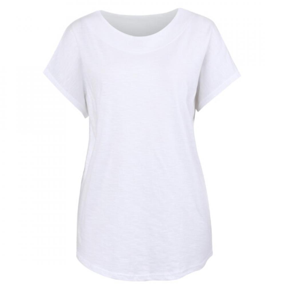 Shop Women S Summer Cap Sleeve Slub CoTTon Round Neck T ShirT Ivory Dai wSh