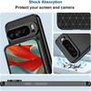 Stylish Carbon Fiber TPU Rubber Slim Case for Google Pixel 10 9 8 Pro XL Shockproof Supports Wireless Charging Protector Cover