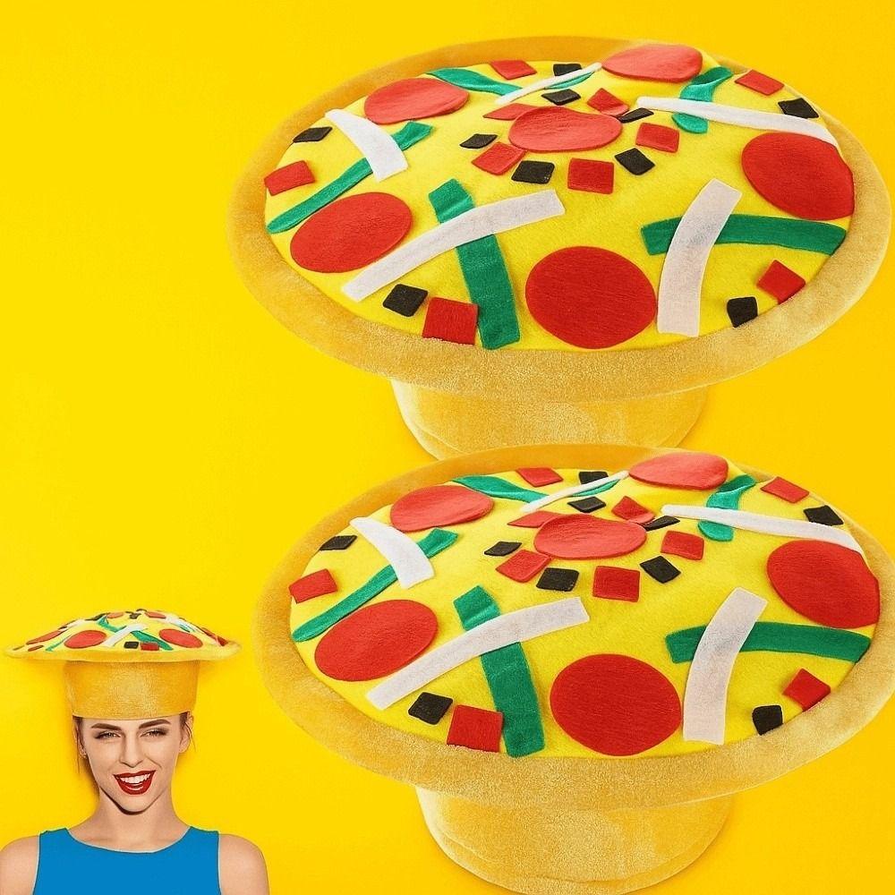 Funny Taco Hair Hoop Cloth Creative Pizza Hat Friends French Fries Hat Cosplay