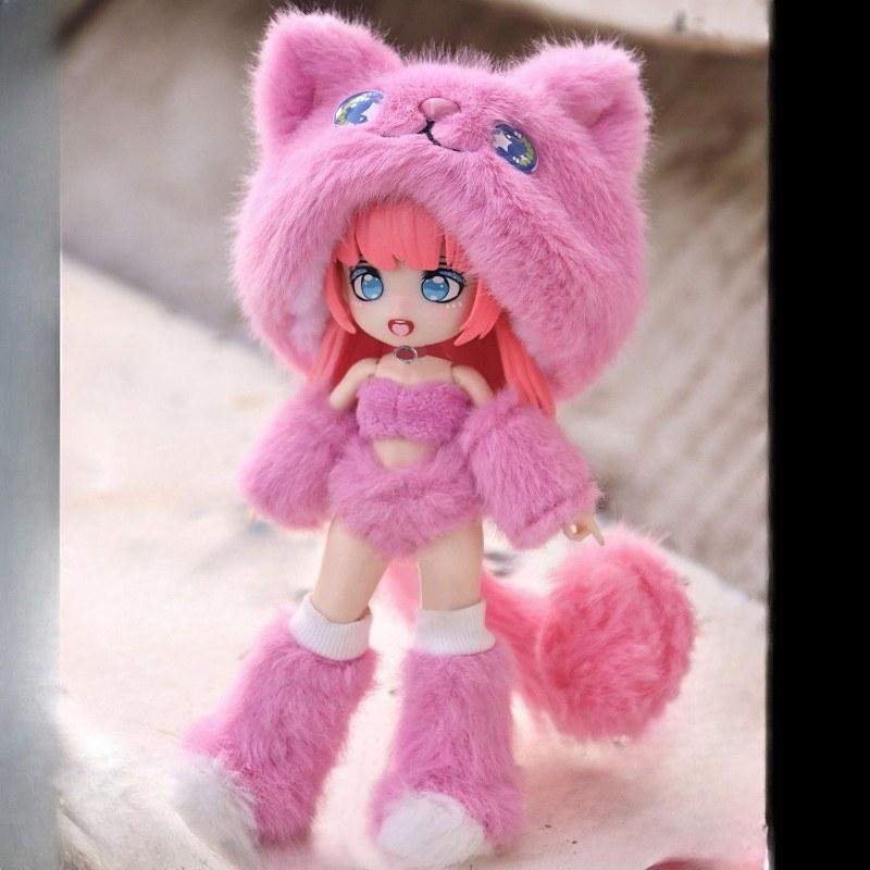 19cm Niedliche Anime-Puppe Komplettset mit Kleidung OB11 GSC DIY Verkleidungsspielzeug