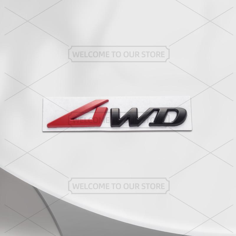 

Car 3D Metal 4WD AWD Body Emblem Badge Decals Auto Tail Sticker For G80 GV70 GV80 GV60 G70 G90 GV90 Essentia I20 I30 Tucson