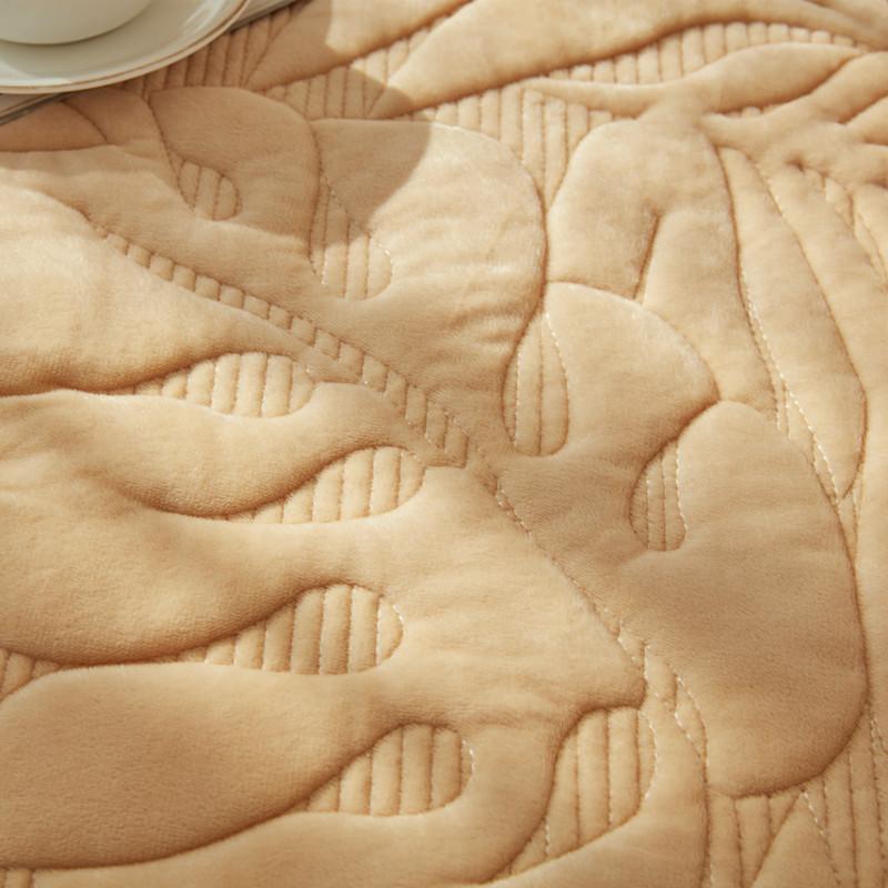 Quilted Plain Cover For Sofa L Shaped Sofa Seat Cover Non -Slip Thickened Velvet Soft Leather Couch Chair Slipcover Warm