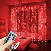 3/6M LED Curtain String Lights 8 Modes USB Powered LED Fairy Lights Room Halloween Valentine's Day Christmas Garden Decoration
