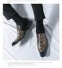 Men's European & American Pointed Toe Leather Loafers, Large Size Slip-On Shoes