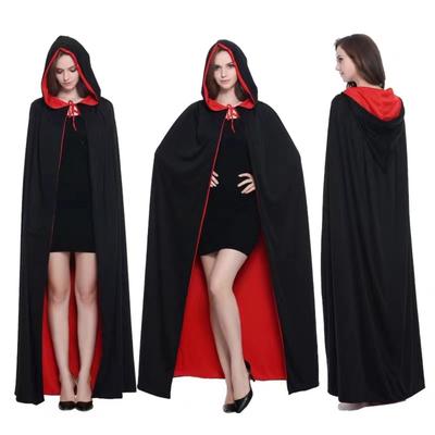 Stand Collar Halloween Cloak Reversible Performance Costumes Wizard Robe  Children/Adult