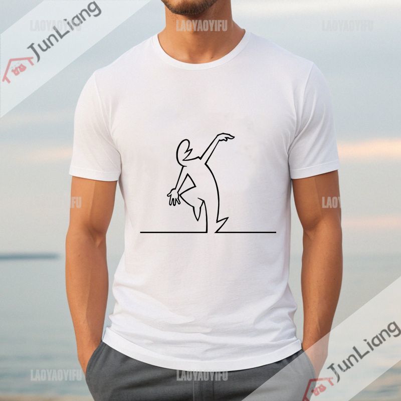 Summer crew neck Short Sleeve Tshirt Cute U2 Print AB face mens casual Tshirt outfit Hip Hop Rock mens loose size shirt S