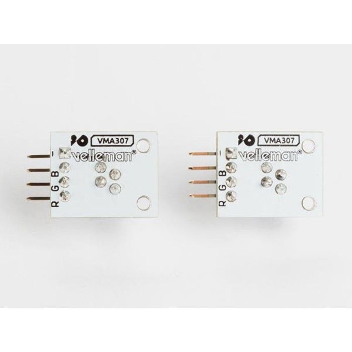 Module led rgb - velleman wpm307 - 2 pcs - résistances de limitation de courant