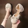 Plush Mary Jane Shoes Women's Autumn Winter Fashion Bow Knot Buckle Strap Chunky Shoes Comfortable Luxury Non Slip Casual Shoes