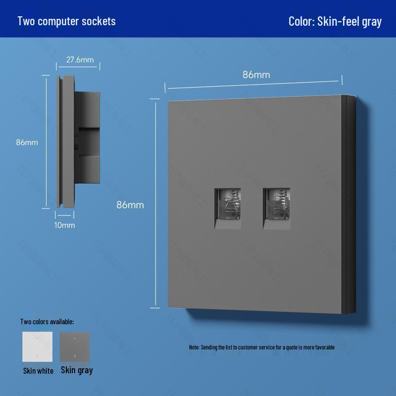 Ultra-Thin Smart Switch Panel with Mesh 2.0, Wireless Dual Control, Zero Fire, Mijia App Connected