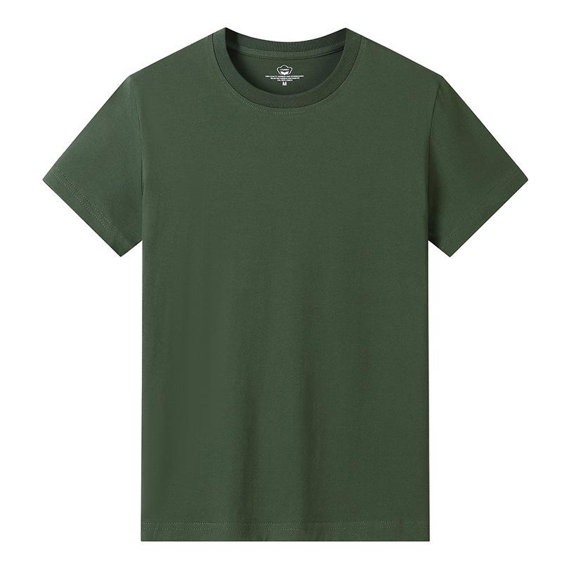 Men's Summer Casual Comfortable T-shirt Quick Drying Short Sleeved Round Neck Sports Training T-shirt Men's Solid Color Breathable Running Top