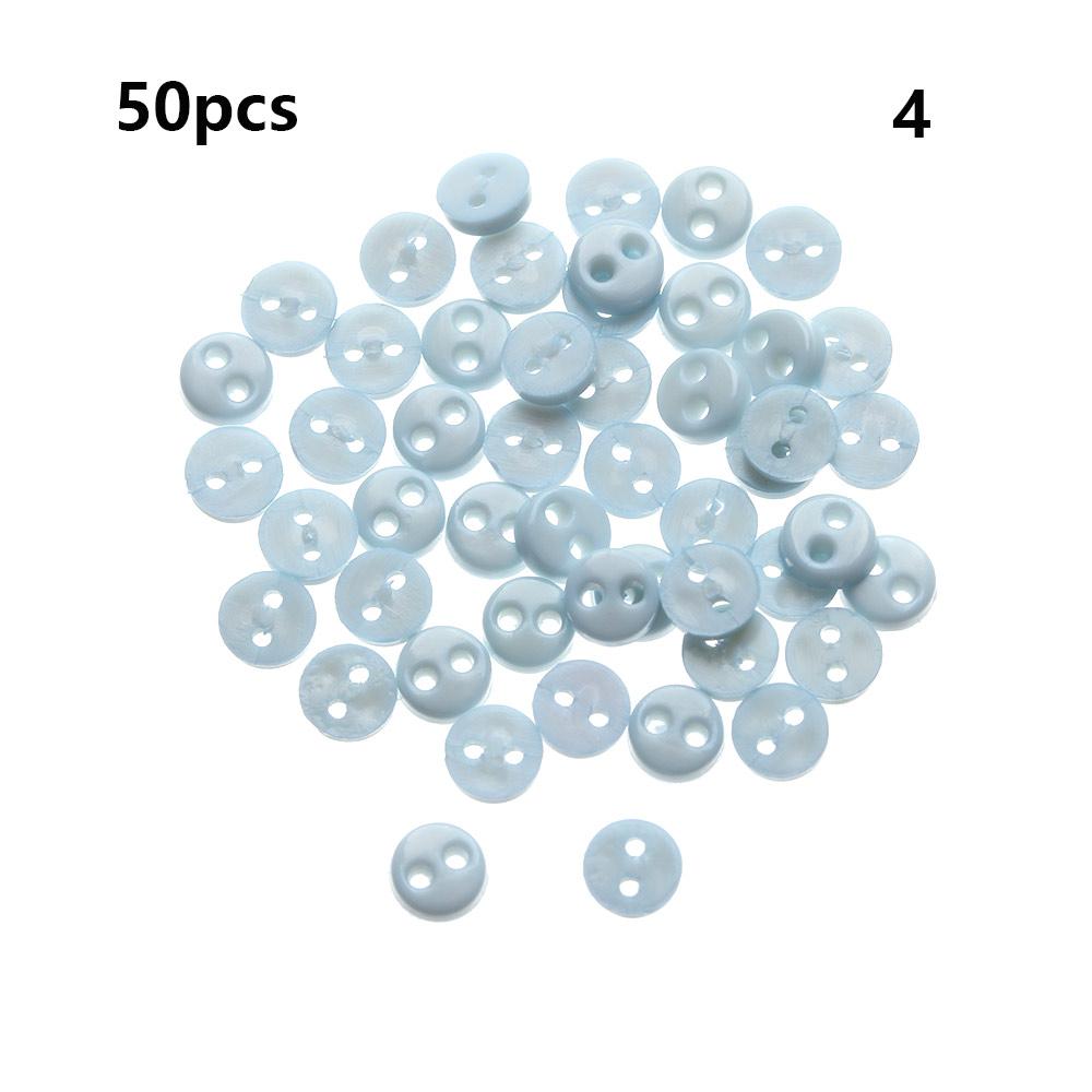50Pcs 4mm Mini Round Buttons Handmade Doll Clothes Decoration Buckles Candy Color Buttons DIY Doll Clothes Sewing Accessories